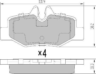 FREMAX FBP-1383 - Гальмівні колодки, дискові гальма autozip.com.ua