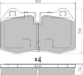 FREMAX FBP-1370 - Гальмівні колодки, дискові гальма autozip.com.ua