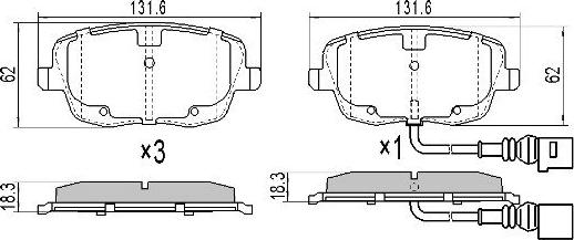 FREMAX FBP-1256 - Гальмівні колодки, дискові гальма autozip.com.ua