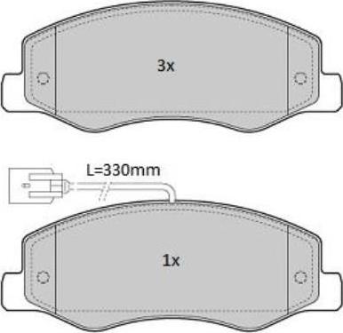 DON MDB3095 - Гальмівні колодки, дискові гальма autozip.com.ua