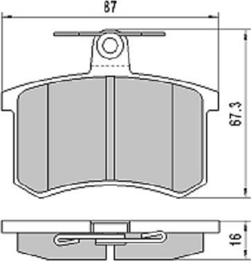 FREMAX FBP-1767 - Гальмівні колодки, дискові гальма autozip.com.ua