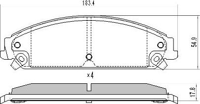 FREMAX FBP-1703 - Гальмівні колодки, дискові гальма autozip.com.ua