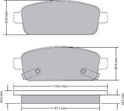 FREMAX FBP-1725 - Гальмівні колодки, дискові гальма autozip.com.ua