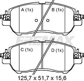 FREMAX FBP-2603 - Гальмівні колодки, дискові гальма autozip.com.ua