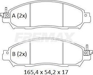 FREMAX FBP-2610 - Гальмівні колодки, дискові гальма autozip.com.ua