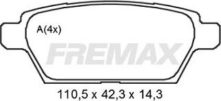 FREMAX FBP-2191 - Гальмівні колодки, дискові гальма autozip.com.ua