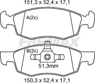 FREMAX FBP-2142 - Гальмівні колодки, дискові гальма autozip.com.ua