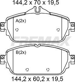 FREMAX FBP-2107 - Гальмівні колодки, дискові гальма autozip.com.ua