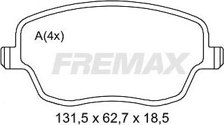 FREMAX FBP-2111 - Гальмівні колодки, дискові гальма autozip.com.ua