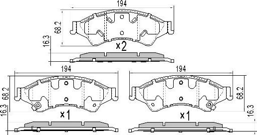 FREMAX FBP-2183 - Гальмівні колодки, дискові гальма autozip.com.ua