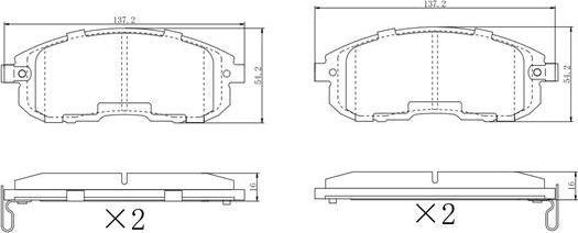 FREMAX FBP-2132 - Гальмівні колодки, дискові гальма autozip.com.ua