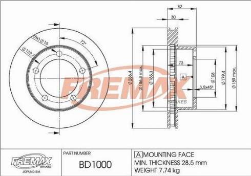 FREMAX FWI-5095 - Сигналізатор, знос гальмівних колодок autozip.com.ua