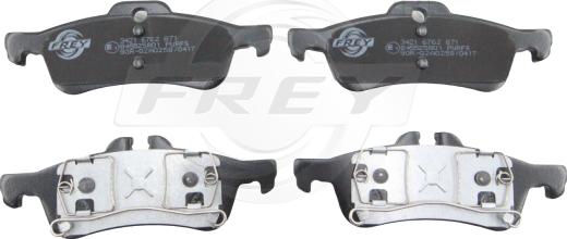 FREY 845525801 - Гальмівні колодки, дискові гальма autozip.com.ua