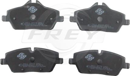 FREY 845526401 - Гальмівні колодки, дискові гальма autozip.com.ua