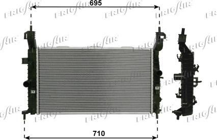 Frigair 0107.3095 - Радіатор, охолодження двигуна autozip.com.ua