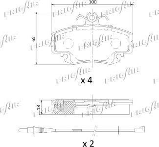 Frigair PD09.502 - Гальмівні колодки, дискові гальма autozip.com.ua