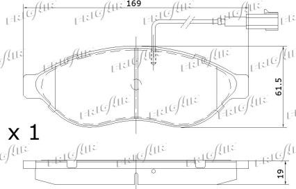 Frigair PD04.516 - Гальмівні колодки, дискові гальма autozip.com.ua