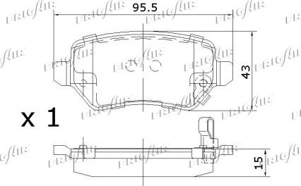 Frigair PD07.507 - Гальмівні колодки, дискові гальма autozip.com.ua