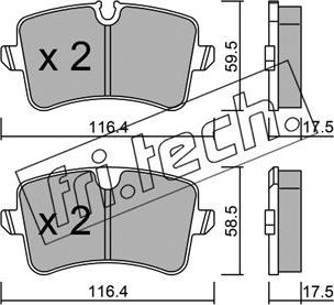 Fri.Tech. 971.0 - Гальмівні колодки, дискові гальма autozip.com.ua