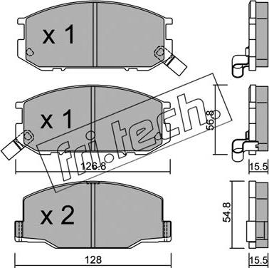 Fri.Tech. 440.0 - Гальмівні колодки, дискові гальма autozip.com.ua