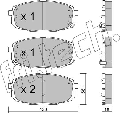 Fri.Tech. 529.1 - Гальмівні колодки, дискові гальма autozip.com.ua