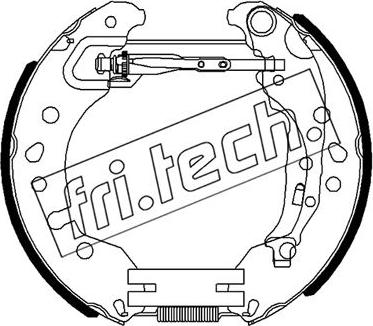 Fri.Tech. 16496 - Комплект гальм, барабанний механізм autozip.com.ua