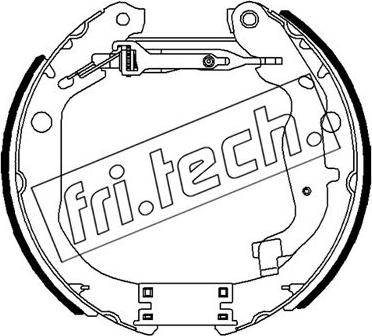 Fri.Tech. 16491 - Комплект гальм, барабанний механізм autozip.com.ua