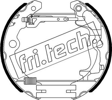 Fri.Tech. 16492 - Комплект гальм, барабанний механізм autozip.com.ua
