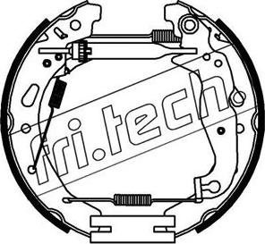 Fri.Tech. 16443 - Комплект гальм, барабанний механізм autozip.com.ua