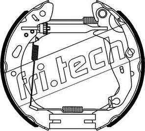Fri.Tech. 16442 - Комплект гальм, барабанний механізм autozip.com.ua