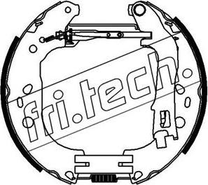 Fri.Tech. 16447 - Комплект гальм, барабанний механізм autozip.com.ua