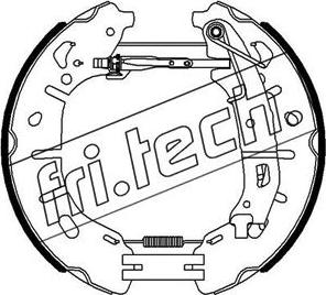 Fri.Tech. 16459 - Комплект гальм, барабанний механізм autozip.com.ua