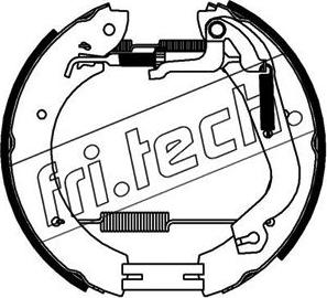 Fri.Tech. 16455 - Комплект гальм, барабанний механізм autozip.com.ua