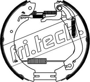 Fri.Tech. 16456 - Комплект гальм, барабанний механізм autozip.com.ua