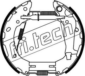 Fri.Tech. 16457 - Комплект гальм, барабанний механізм autozip.com.ua