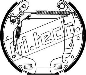 Fri.Tech. 16415 - Комплект гальм, барабанний механізм autozip.com.ua