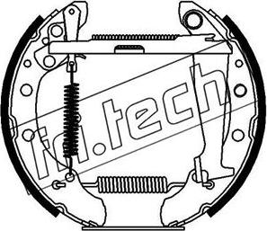 Fri.Tech. 16417 - Комплект гальм, барабанний механізм autozip.com.ua
