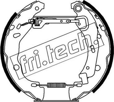 Fri.Tech. 16486 - Комплект гальм, барабанний механізм autozip.com.ua