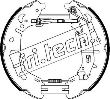 Fri.Tech. 16482 - Комплект гальм, барабанний механізм autozip.com.ua