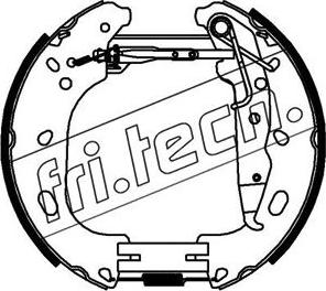 Fri.Tech. 16432 - Комплект гальм, барабанний механізм autozip.com.ua