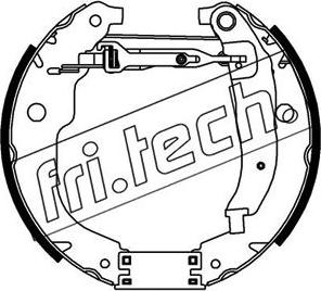 Fri.Tech. 16423 - Комплект гальм, барабанний механізм autozip.com.ua