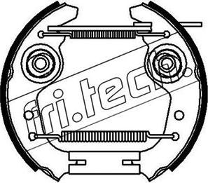 Fri.Tech. 16427 - Комплект гальм, барабанний механізм autozip.com.ua