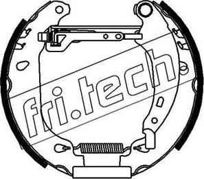 Fri.Tech. 16475 - Комплект гальм, барабанний механізм autozip.com.ua