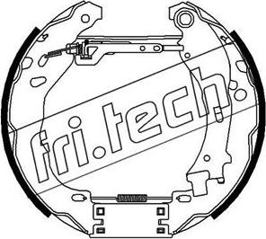 Fri.Tech. 16470 - Комплект гальм, барабанний механізм autozip.com.ua