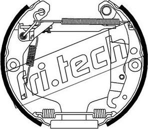 Fri.Tech. 16473 - Комплект гальм, барабанний механізм autozip.com.ua