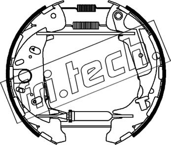 Fri.Tech. 16540 - Комплект гальм, барабанний механізм autozip.com.ua