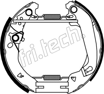 Fri.Tech. 16552 - Комплект гальм, барабанний механізм autozip.com.ua