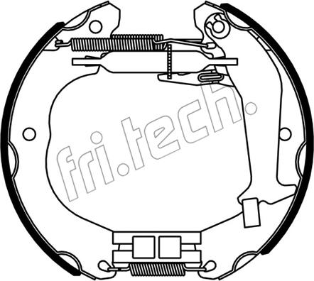 Fri.Tech. 16533 - Комплект гальм, барабанний механізм autozip.com.ua