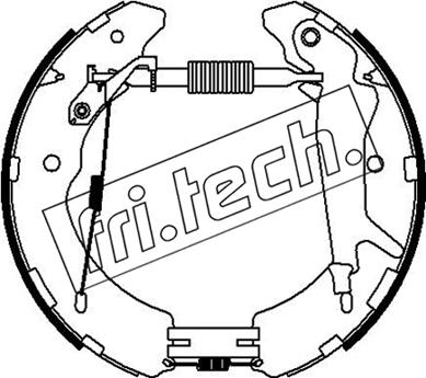 Fri.Tech. 16528 - Комплект гальм, барабанний механізм autozip.com.ua