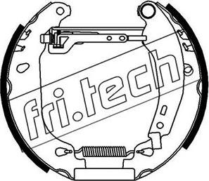 Fri.Tech. 16092 - Комплект гальм, барабанний механізм autozip.com.ua